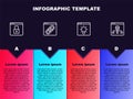 Set line Secure your site with HTTPS, SSL, Browser window, and Server, Data. Business infographic template. Vector Royalty Free Stock Photo