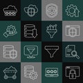 Set line Secure your site with HTTPS, SSL, Document search, Browser shield, Shield settings gear, Server, Data, Web