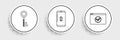 Set line Secure your site with HTTPS, SSL, Key and Smartphone lock icon. Vector Royalty Free Stock Photo