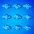 Set line Server, Data, Web Hosting, File document, Analyst engineer, Cloud technology data transfer, Loading window