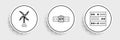Set line Server, Data, Web Hosting, Wind turbine and Smartwatch icon. Vector Royalty Free Stock Photo