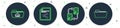 Set line Share file, Data exchange with hhd, Folder upload and icon. Vector Royalty Free Stock Photo