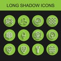 Set line Shield Ethereum ETH, security with lock, Cryptocurrency wallet, key, Blockchain technology, coin, and Monitor