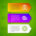 Set line Shopping box of marijuana, Legalize globe, Ashtray and Book and or cannabis. Business infographic template