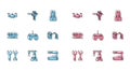 Set line Spanner, Assembly line, Drone flying with action camera, Robot, Remote control, Industrial machine robotic