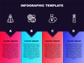 Set line Startup project concept, Human resources, Money bag and Lighthouse. Business infographic template. Vector