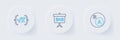 Set line Subsets, math, a is subset of b, Chalkboard and Square root x glyph icon. Vector
