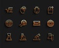 Set line Test tube and flask, Microscope, Square root of x glyph, Telescope, Radioactive, Solar system and Equation