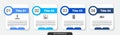 Set line Train traffic light, Smoking area, Information stand and QR code ticket train. Business infographic template
