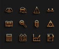 Set line Triangle math, Mathematics function cosine, Graph, schedule, chart, diagram, Sigma symbol, Open book, Paper