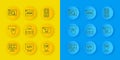 Set line UI or UX design, Keyboard, Site map, Online shopping on screen, and icon. Vector