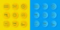 Set line UI or UX design, Web and graphic, Website statistic, Monitor mobile, Front end development, Color palette guide Royalty Free Stock Photo