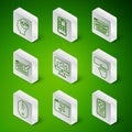 Set line UI or UX design, Website template, Front end development, Mobile Apps, Computer mouse and Keyboard icon. Vector Royalty Free Stock Photo