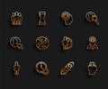 Set line User of man in business suit, Time Management, Users group, Rocket ship with fire, Project team base, Piece