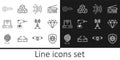 Set line UV protection, Diamond, Bluetooth connected, Drill machine, Router and wi-fi, Key, Antenna and Isometric cube