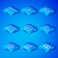 Set line Web development, RGB and CMYK color mixing, UI UX design, Front end, Sketchbook album and Mobile Apps icon Royalty Free Stock Photo