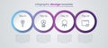 Set line Wrong key, Create account screen, Bunch of keys and Folder and lock. Business infographic template. Vector