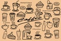 Set of linear icons for coffeeshop.Vector Line Icons