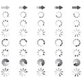 Set of loading element design vector