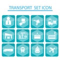 Set logistics icons, shipping icons