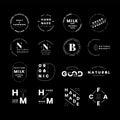 Set of logo badge design vectors