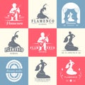 Set Logos and Badges Flamenco