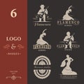 Set Logos and Badges Flamenco