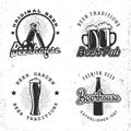 Set of logos beer concept.