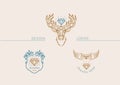 Set logos for mazgazine jewelry, jewel of, and the scope of animals