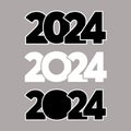 Set of Logos 2024. Simple and concise design.