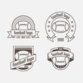 Set of logos from sports equipment