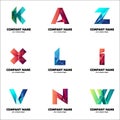 A set of logos for your business. The initial letters of the company name