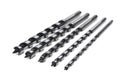 A set of long drill bits for drilling wood Royalty Free Stock Photo