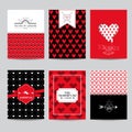 Set of Love Cards - Wedding, Valentine's Day