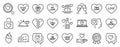 Set of Love icons, such as Honeymoon cruise, Kiss me, Love. Vector