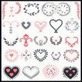 set of love ornaments, love elements illustration