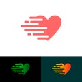 Set of Love simple logo icon design vector.