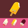 Set of Lovely Ice Cream Royalty Free Stock Photo