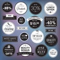 Set of luxury badges and stickers Royalty Free Stock Photo