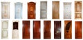 Set of luxury handmade doors Royalty Free Stock Photo