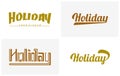 Set of Luxury Holiday banner designs Royalty Free Stock Photo