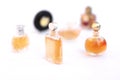 Set of luxury perfume bottles Royalty Free Stock Photo