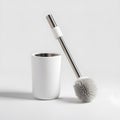 Set of Makeup Brushes Arranged on White Background for Beauty and Cosmetic Use Royalty Free Stock Photo