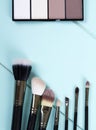 Set of makeup brushes Royalty Free Stock Photo