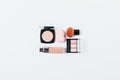 Set of makeup products to create smooth complexion