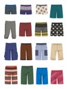 Set of male shorts Royalty Free Stock Photo