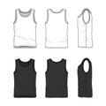 Set of male undershirt. Royalty Free Stock Photo