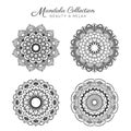 Set of mandala decorative and ornamental