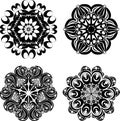 Set Mandalas. Round Ornament Pattern. Vector illustration