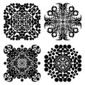 Set Mandalas. Round Ornament Pattern. Vector illustration Royalty Free Stock Photo